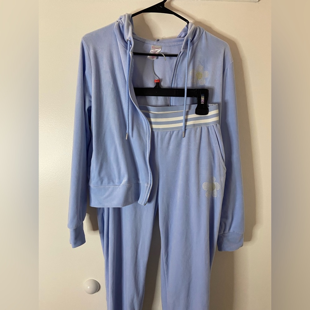 Velour Y2K inspired jumpsuit! Pre-owned.